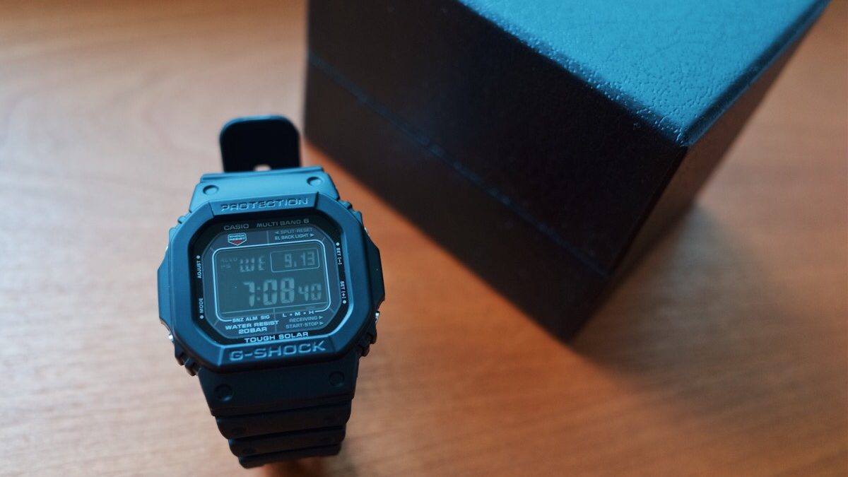 G-SHOCKのシンプルでカッコ良いスピードモデル GW-M5610-1BJF を購入レビュー