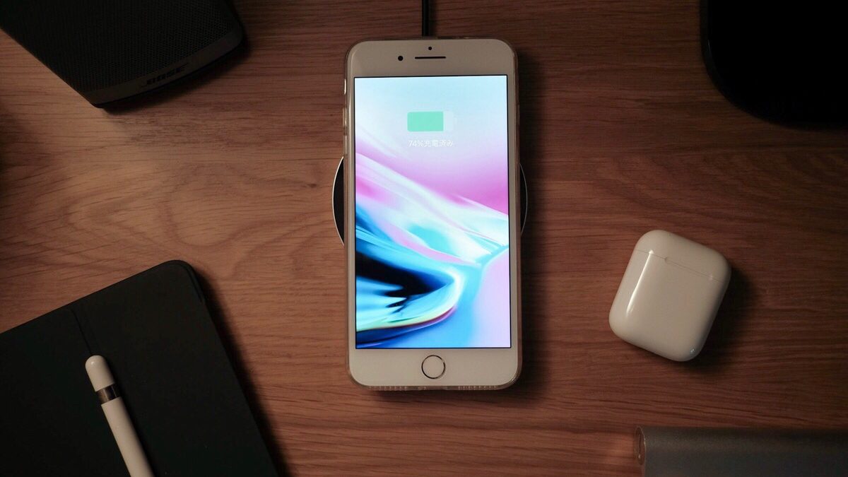 Ewin Qi ワイヤレス充電器 G3丸形 iPhone 8/8 Plus用に購入