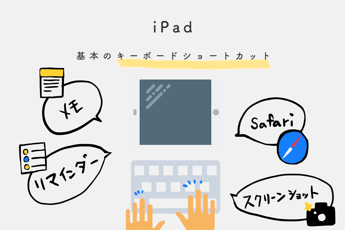 iPadをPCライクに使おう。基本のキーボードショートカットを紹介