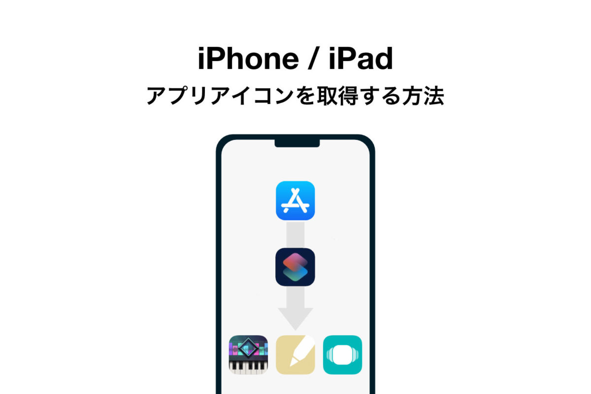 【ショートカット】iPhone / iPadでアプリのアイコンを取得する方法