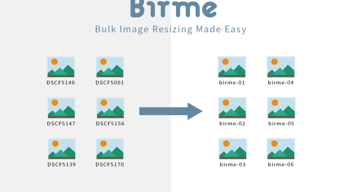 iPhone/iPadでも使えるリサイズ・リネーム Webアプリ「Birme」