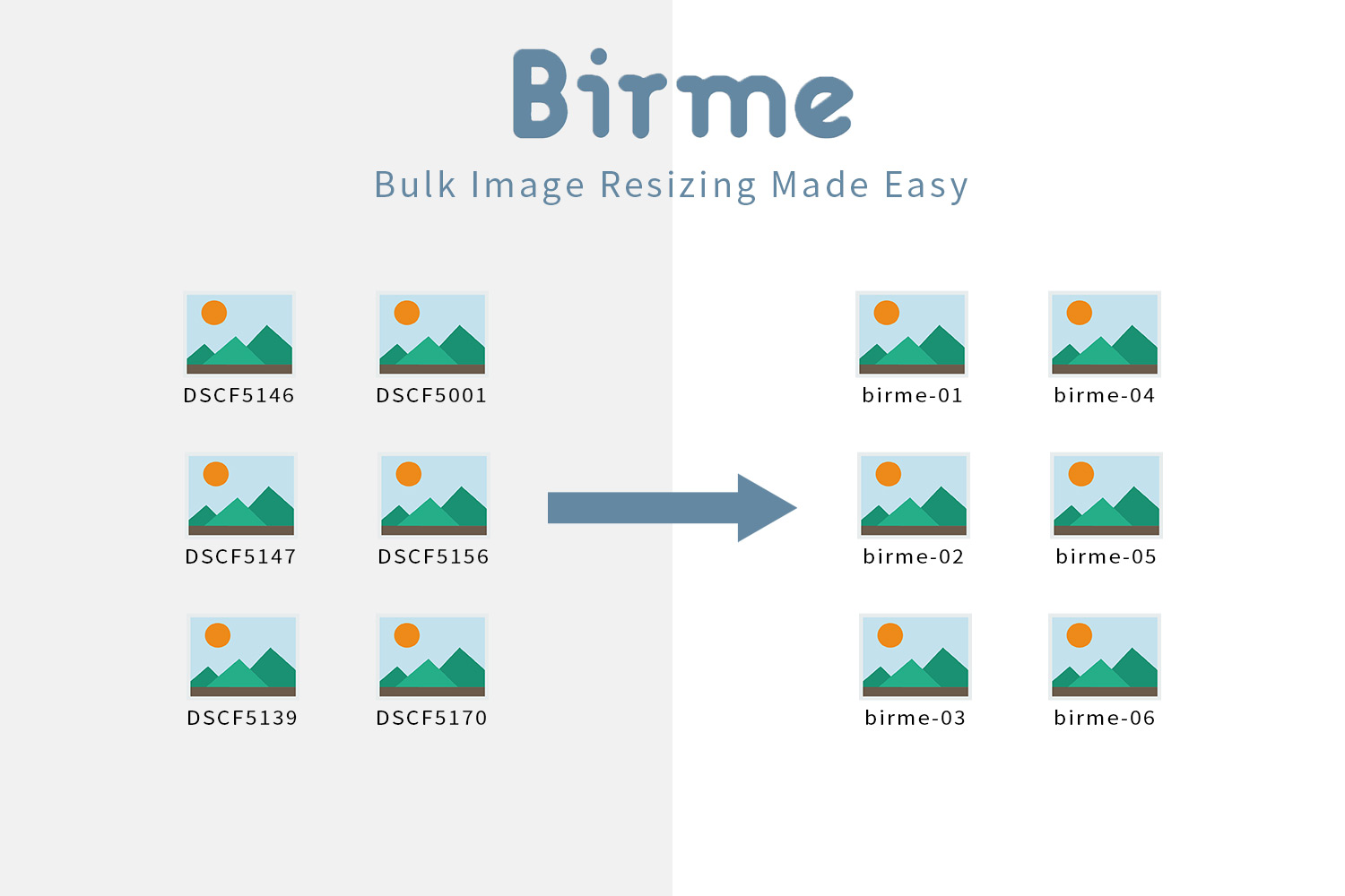 iPhone/iPadでも使えるリサイズ・リネーム Webアプリ「Birme」