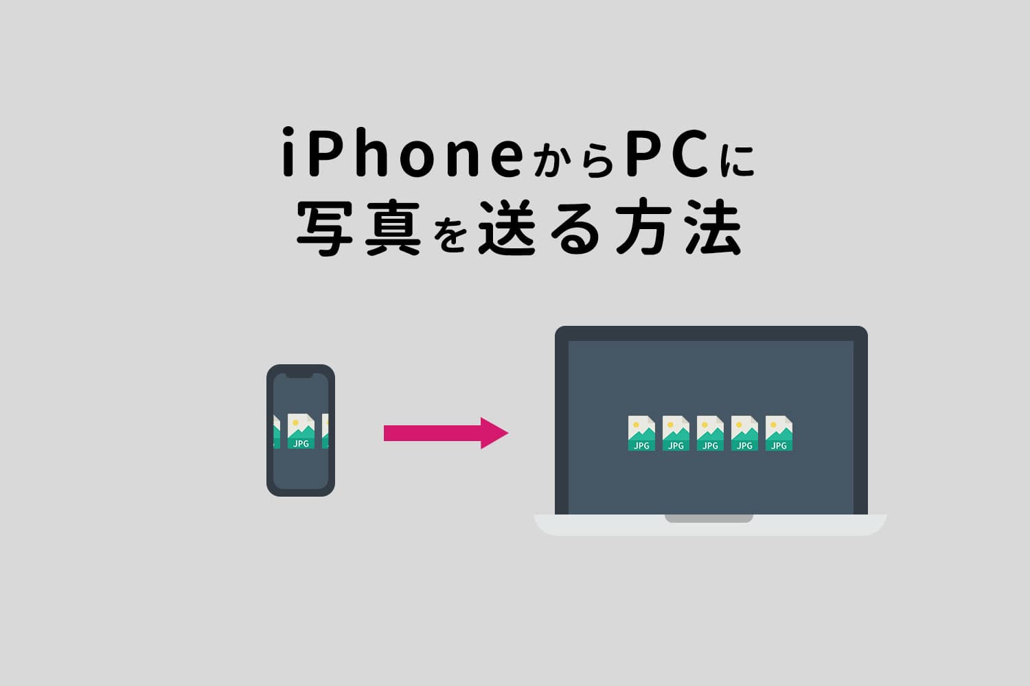 iPhone・iPadの写真をパソコンに送る方法